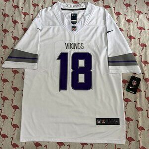 Minnesota Vikings No 18 Nike White Jersey Jefferson